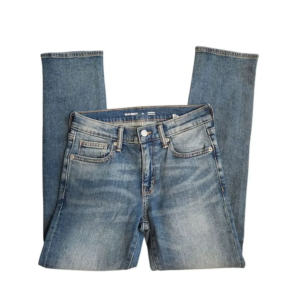 Old Navy Built-In Flex Skinny Jeans Boys Hudson Size 12 NWOT